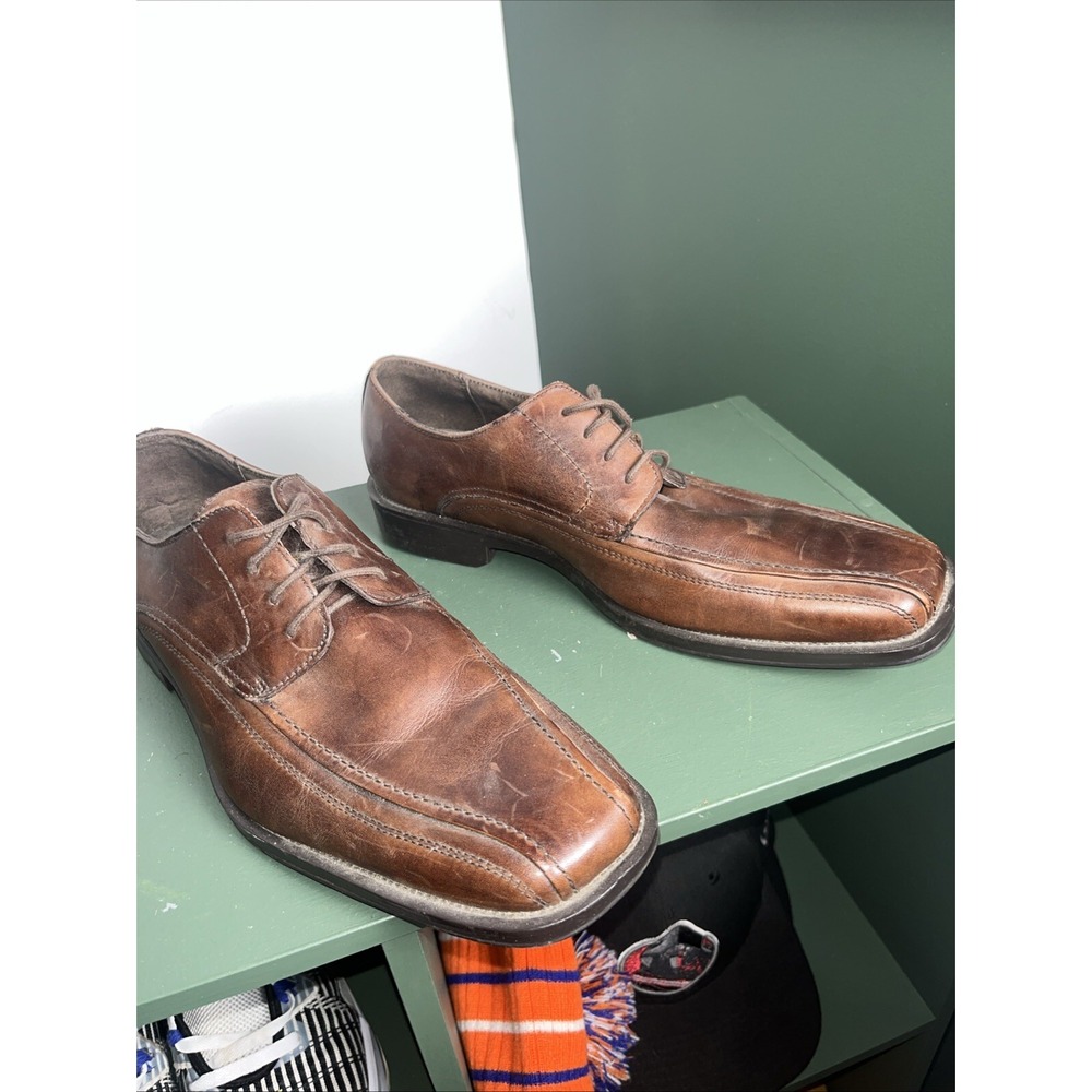 Claiborne Brown Arthur Lace Up Dress Shoes Size 9.5